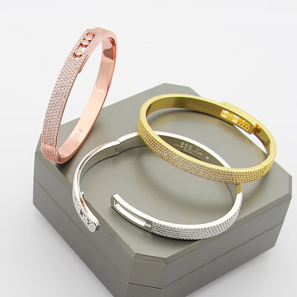 [Miro ]Move Noa Full Pavé Diamond Bangle Bracelet