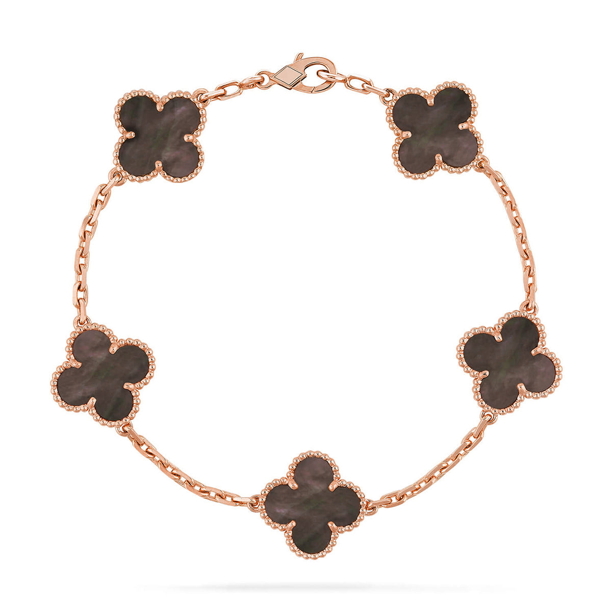 [Miro ]New CLOVER 5 MOTIF GRAY MOP BRACELET COLLECTION