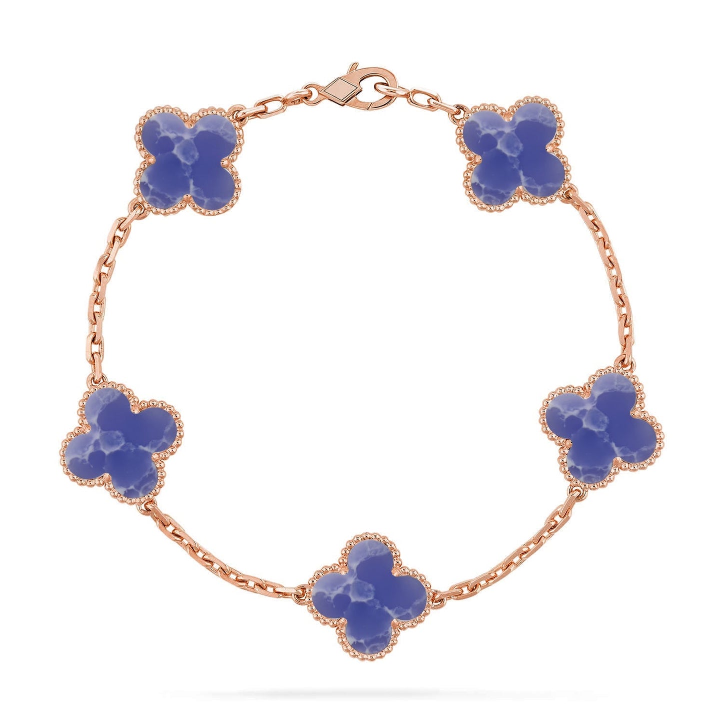 [Miro ]New CLOVER 5 MOTIF BLUE VEINS BRACELET COLLECTION