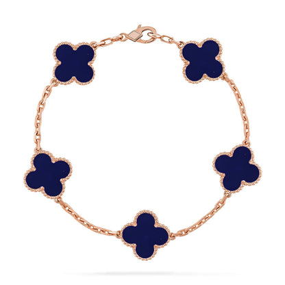 [Miro ]New CLOVER 5 MOTIF LAPIS LAZULI BRACELET COLLECTION