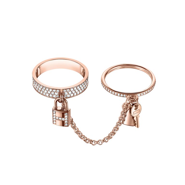 Miro HM KELLY CLOCHETTE DOUBLE RING IN  WITH DIAMONDS