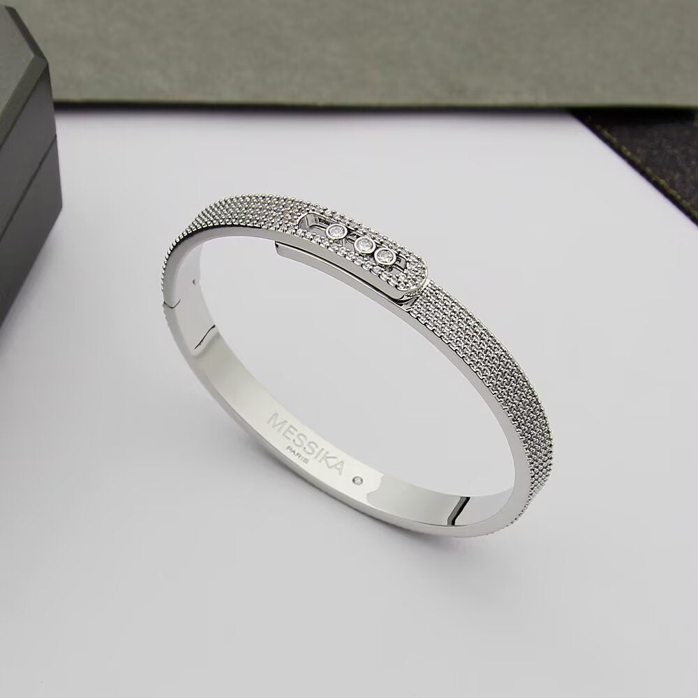 [Miro ]Move Noa Full Pavé Diamond Bangle Bracelet