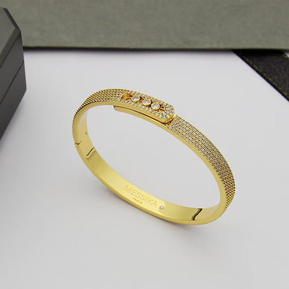 [Miro ]Move Noa Full Pavé Diamond Bangle Bracelet