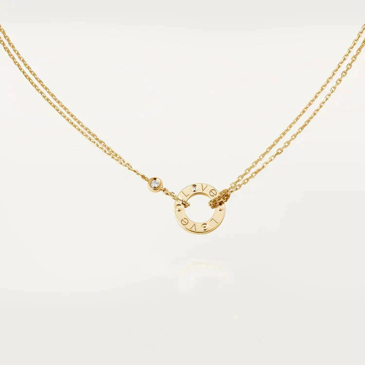 Miro LOVE NECKLACE 16MM 2 DIAMONDS