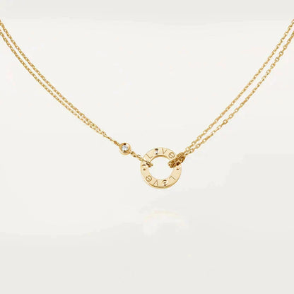 Miro LOVE NECKLACE 16MM 2 DIAMONDS