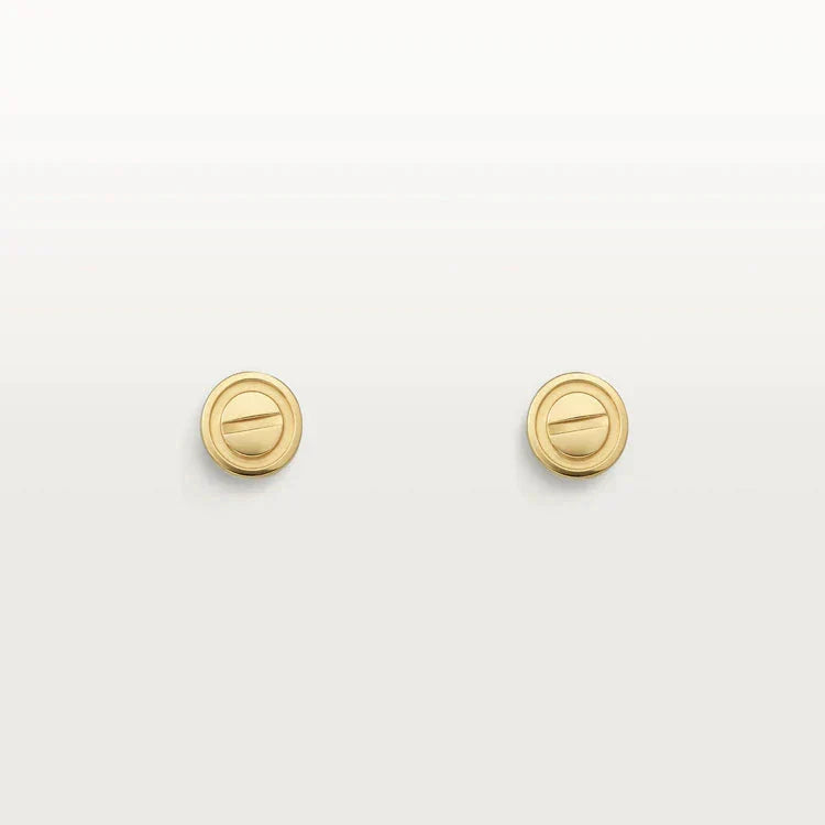 Miro LOVE EARRINGS GOLD 10MM