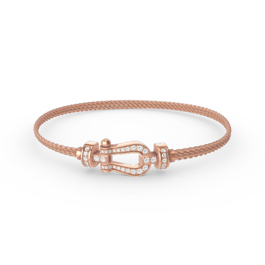 Miro FORCE SMALL HORSESHOE  DIAMOND CHAIN ROPE BRACELET