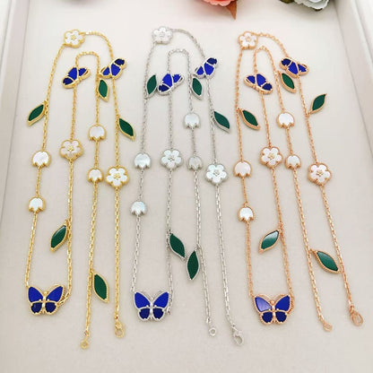 [Miro ] 26 NEW CLOVER 15 MOTIFS LUCKY NECKLACE