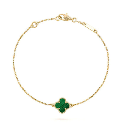Miro CLOVER BRACELET MALACHITE 1 MOTIF