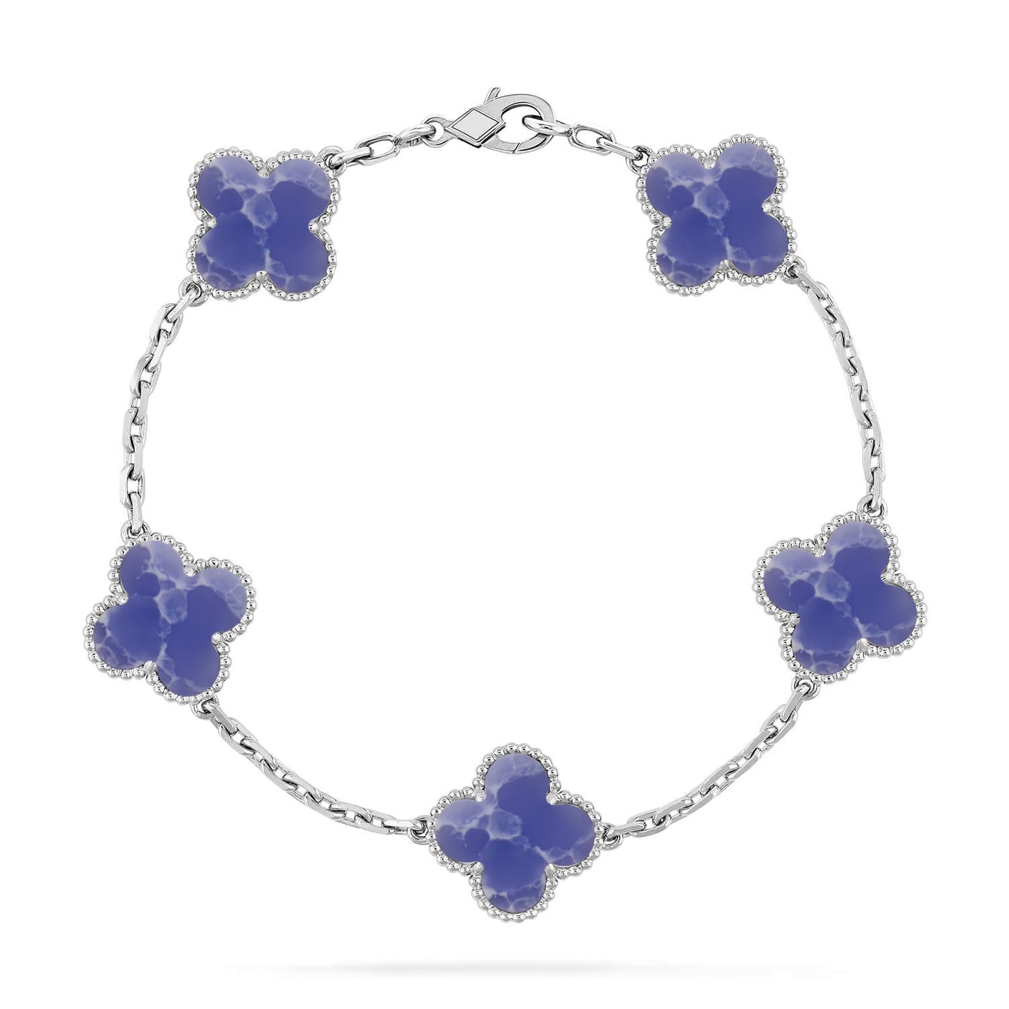 [Miro ]New CLOVER 5 MOTIF BLUE VEINS BRACELET COLLECTION