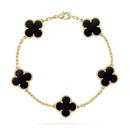 [Miro ]New CLOVER 5 MOTIF ONYXS BRACELET COLLECTION