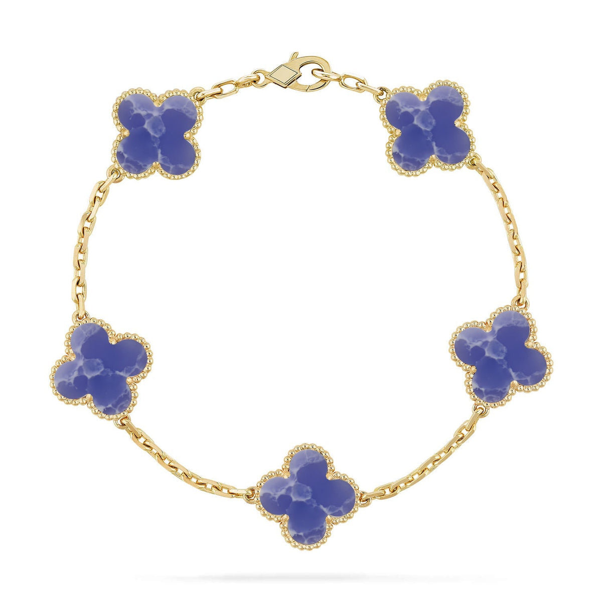 [Miro ]New CLOVER 5 MOTIF BLUE VEINS BRACELET COLLECTION