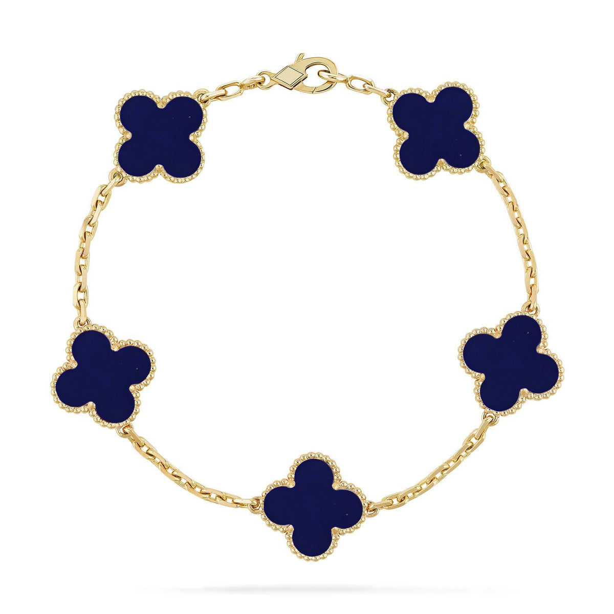 [Miro ]New CLOVER 5 MOTIF LAPIS LAZULI BRACELET COLLECTION