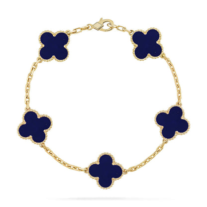 [Miro ]New CLOVER 5 MOTIF LAPIS LAZULI BRACELET COLLECTION