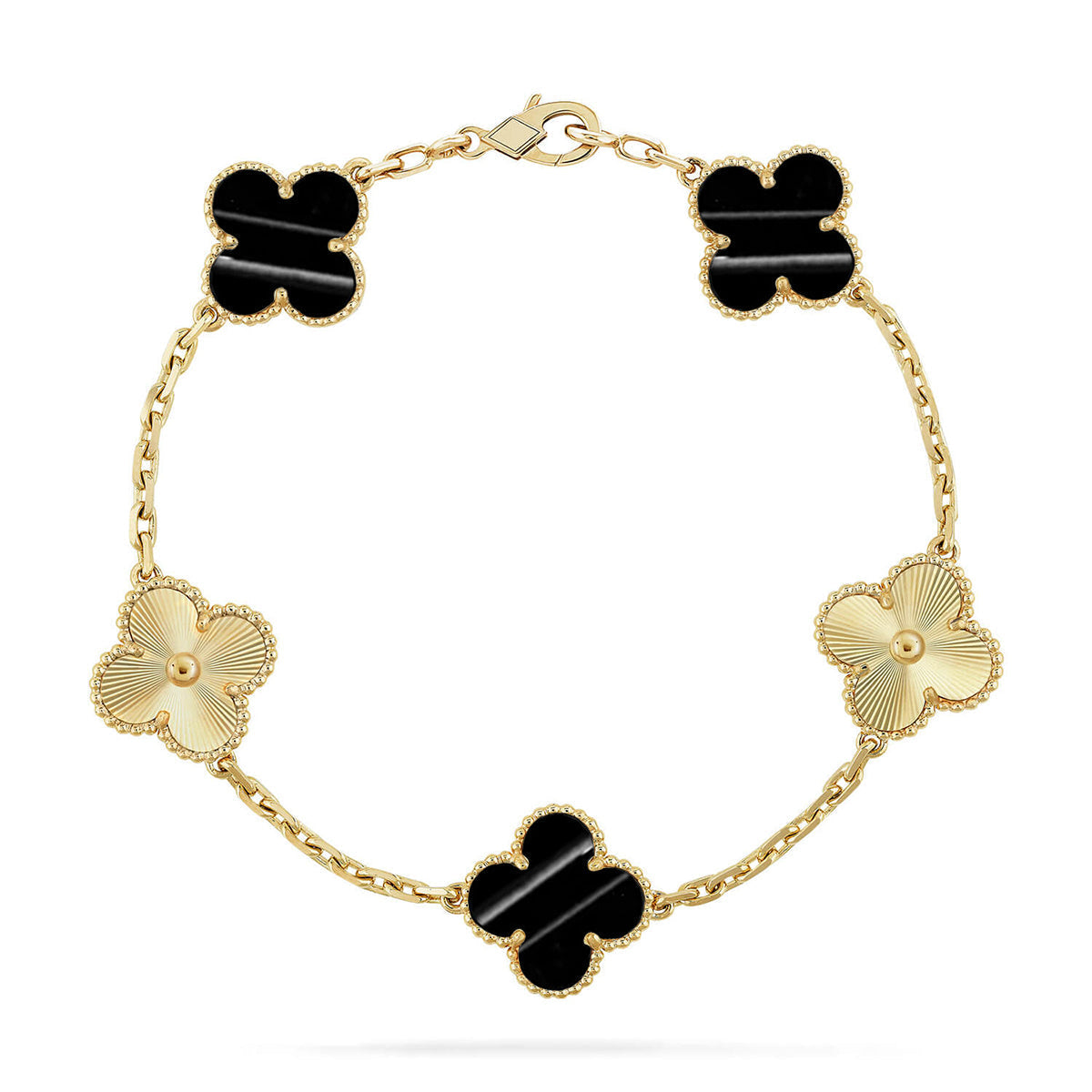 [Miro ]New  CLOVER 5 MOTIF PULSAR STONE BRACELET COLLECTION