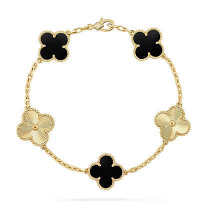 [Miro ]New CLOVER 5 MOTIF ONYXS BRACELET COLLECTION