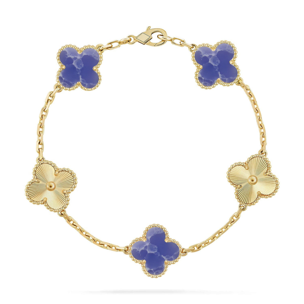 [Miro ]New CLOVER 5 MOTIF BLUE VEINS BRACELET COLLECTION