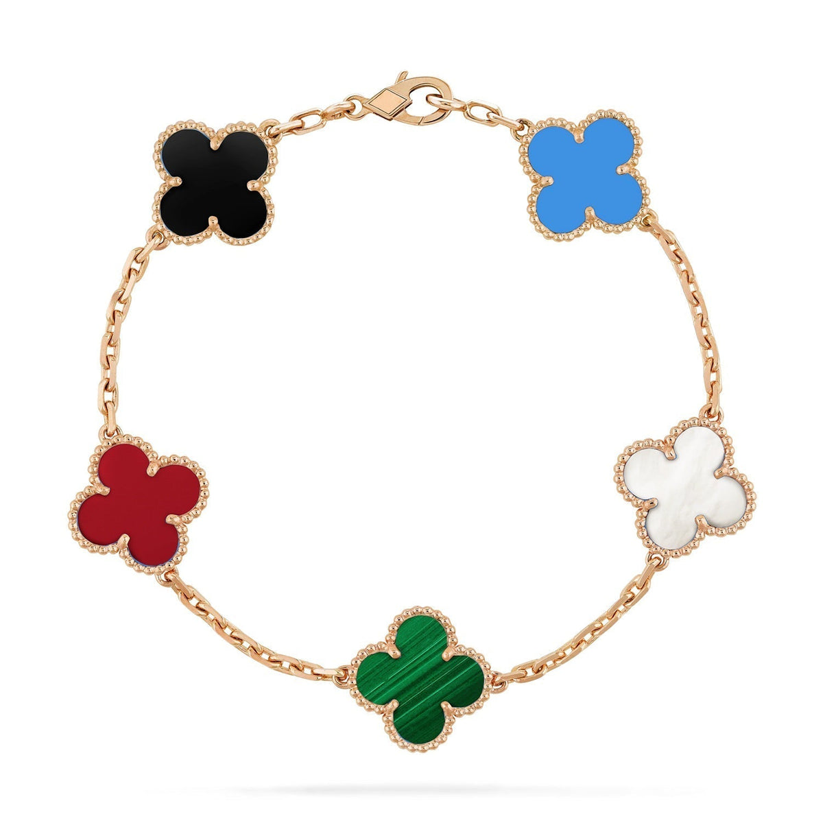 [Miro ]New CLOVER 5 MOTIFS MULTICOLOR BRACELET