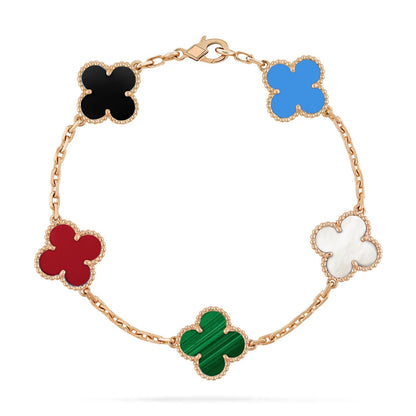 [Miro ]New CLOVER 5 MOTIFS MULTICOLOR BRACELET