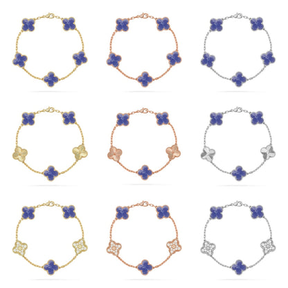 [Miro ]New CLOVER 5 MOTIF BLUE VEINS BRACELET COLLECTION