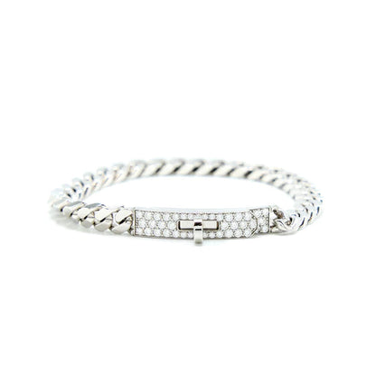Miro KELLY CHAIN SILVER DIAMOND BRACELET