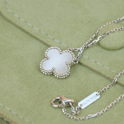 Miro CLOVER  15MM WHITE MOTHER-OF-PEARL SILVER