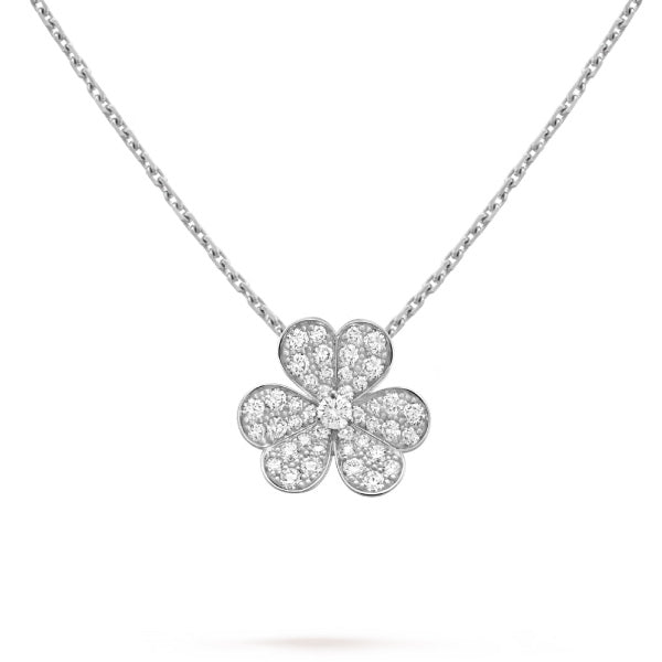 Miro CLOVER DIAMOND NECKLACE SILVER