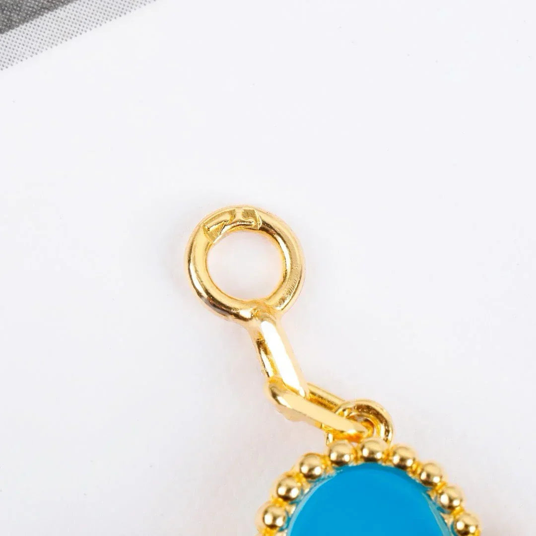 [Miro ]New  CLOVER 5 MOTIF TURQUOISE BRACELET COLLECTION