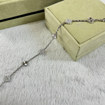 [Miro ]CLOVER 6 MOTIF DIAMOND LASER BRACELET