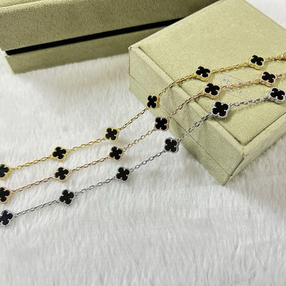 [Miro ]CLOVER 6 MOTIF  ONYXS BRACELET