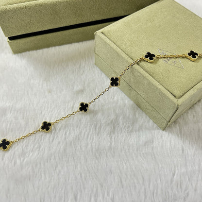 [Miro ]CLOVER 6 MOTIF  ONYXS BRACELET