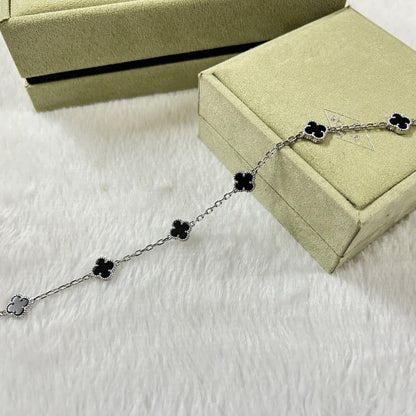 [Miro ]CLOVER 6 MOTIF  ONYXS BRACELET