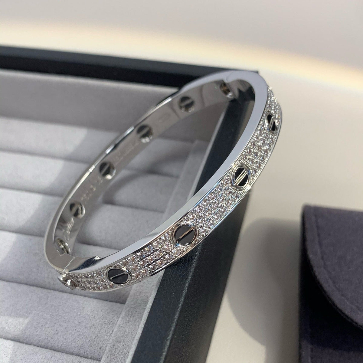 Miro LOVE BRACELET 6.1MM DIAMOND-PAVED CERAMIC