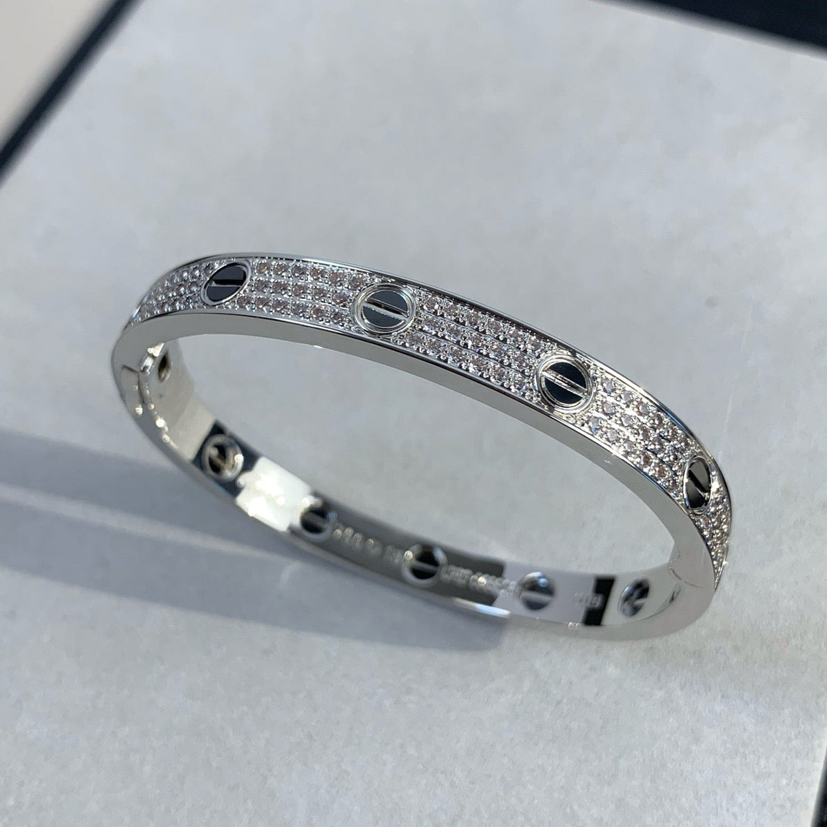 Miro LOVE BRACELET 6.1MM DIAMOND-PAVED CERAMIC