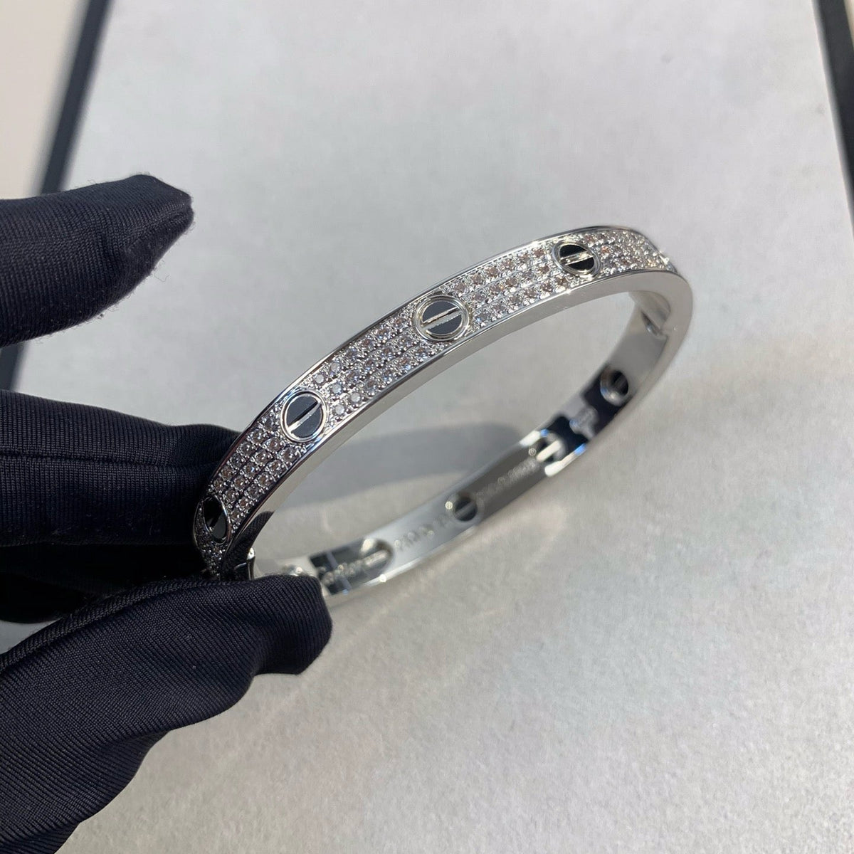 Miro LOVE BRACELET 6.1MM DIAMOND-PAVED CERAMIC