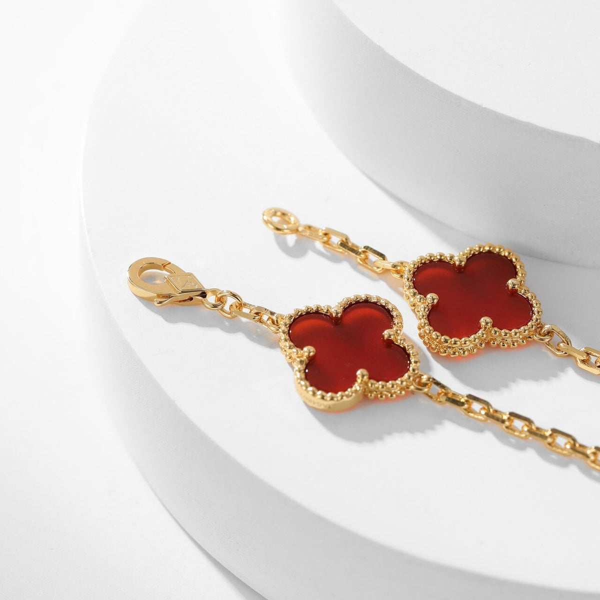 Miro CLOVER 10 MOTIFS CARNELIAN NECKLACE