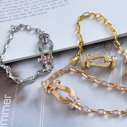 Miro FORCE LARGE HORSESHOE CLASP  METAL BRACELET