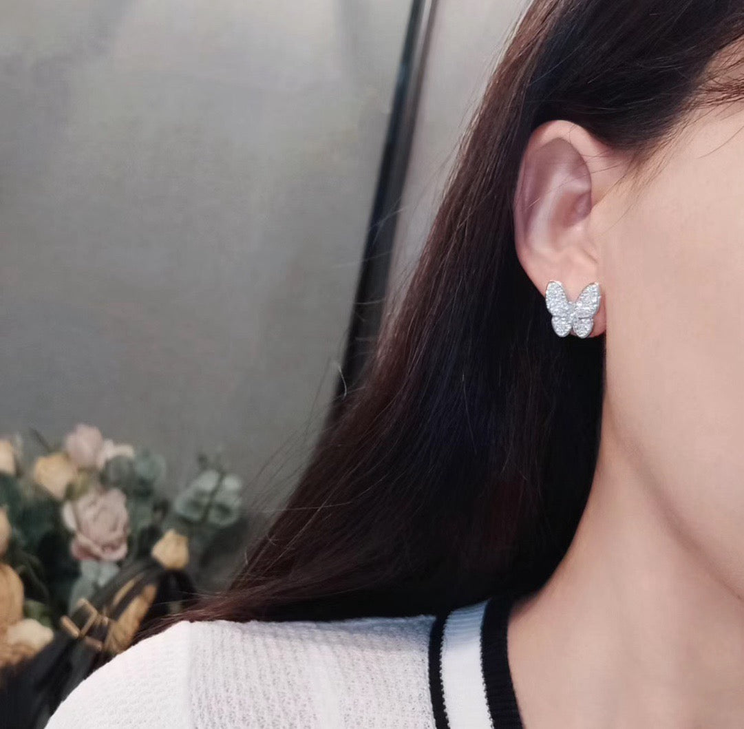 Miro BUTTERFLY ALL DIAMOND EARRINGS