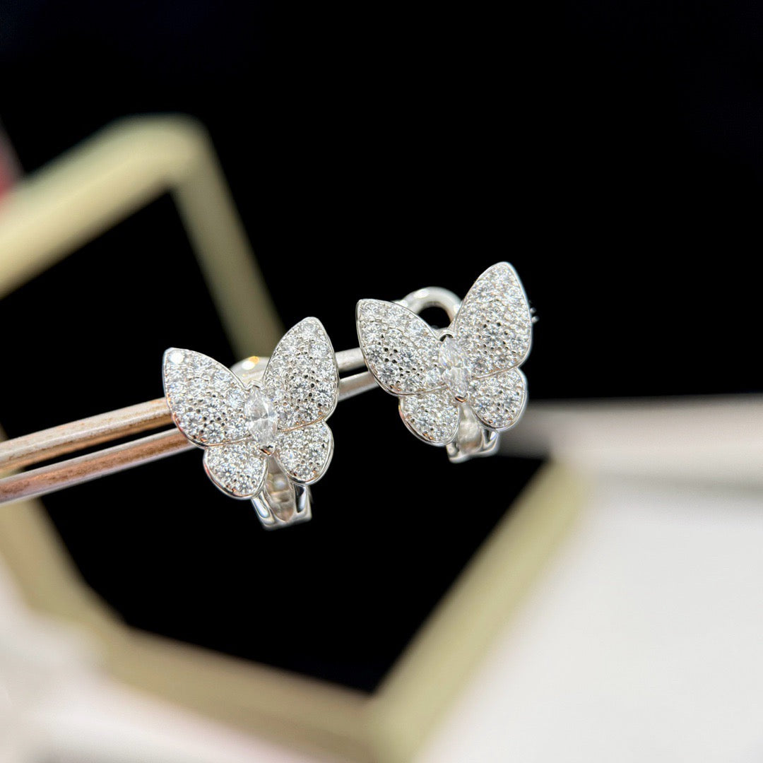 Miro BUTTERFLY ALL DIAMOND EARRINGS