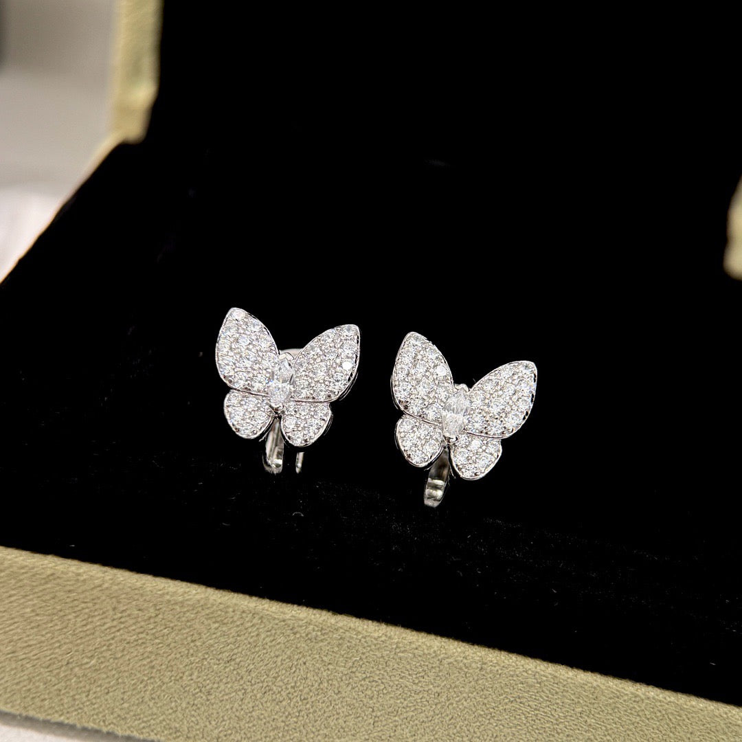 Miro BUTTERFLY ALL DIAMOND EARRINGS
