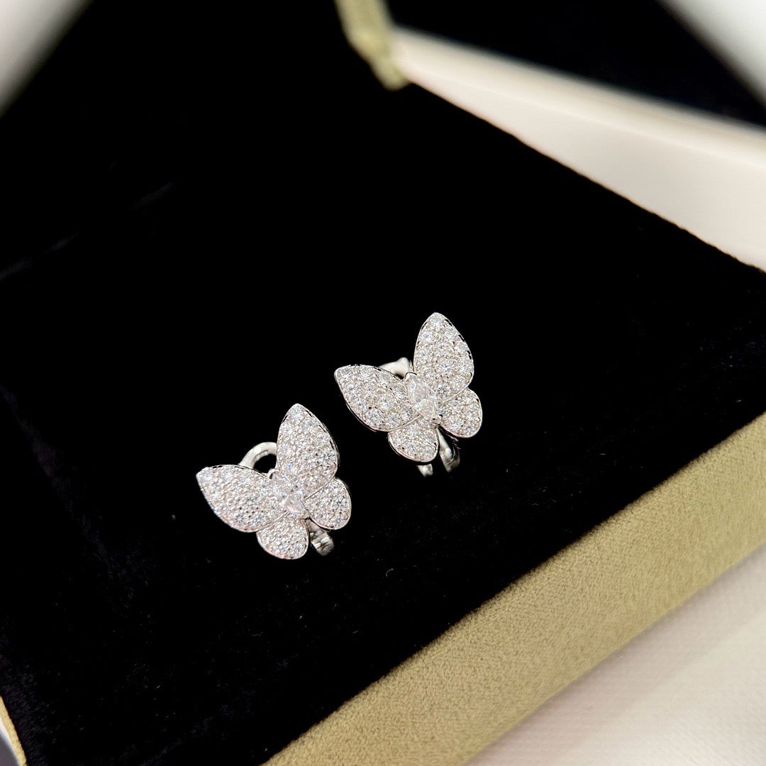 Miro BUTTERFLY ALL DIAMOND EARRINGS