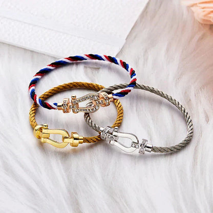 Miro FORCE LARGE HORSESHOE NO DIAMOND BRACELET GOLD