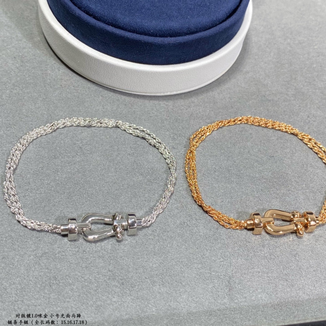 Miro FORCE SMALL HORSESHOE  DIAMOND CHAIN ROPE BRACELET