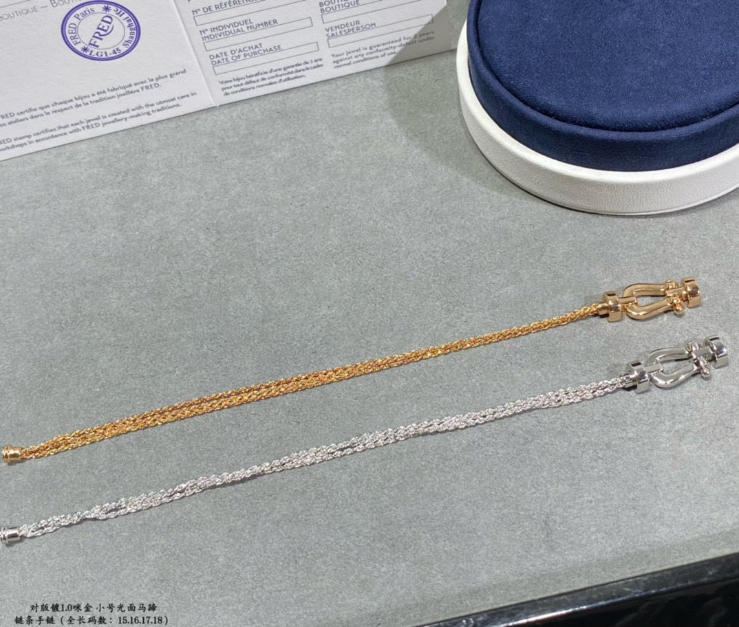 Miro FORCE SMALL HORSESHOE  DIAMOND CHAIN ROPE BRACELET