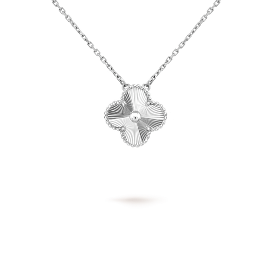 Miro CLOVER 15MM LASER NECKLACE SILVER