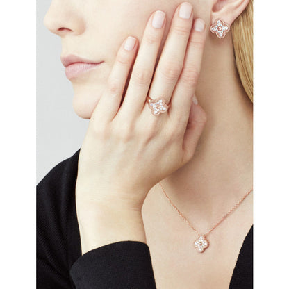 Miro CLOVER 15MM DIAMOND SINGLE FLOWER NECKLACE