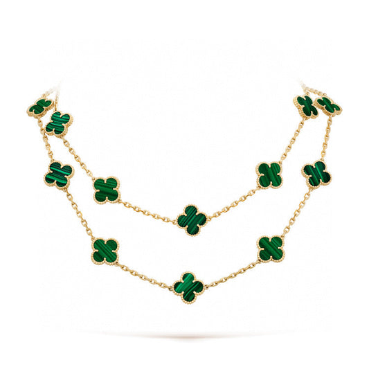 Miro CLOVER 20 MOTIFS MALACHITE GOLD