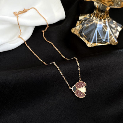Miro LUCKY  CARNELIANS LADYBUG NECKLACE