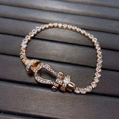 Miro FORCE  LARGE HORSESHOE FULL DIAMOND TENNIS BRACELET