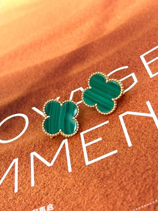 [Miro ] CLOVER LARGE (20mm) 1 MOTIFS GREENER MOP STUD EARRINGS
